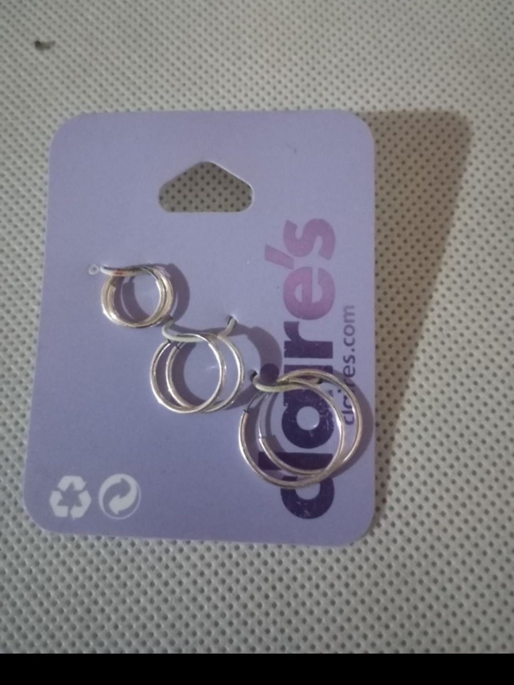 Silver Hoop Earrings - 3 Pairs Tiny Rings For Piercings